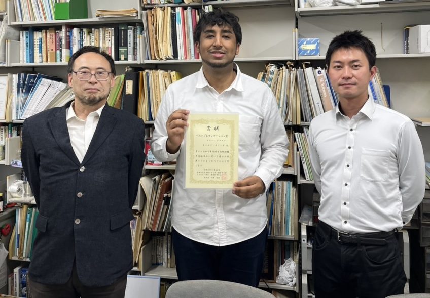 Aly Ahmed Mohamed Sayed、博士後期課程2回生優秀発表賞